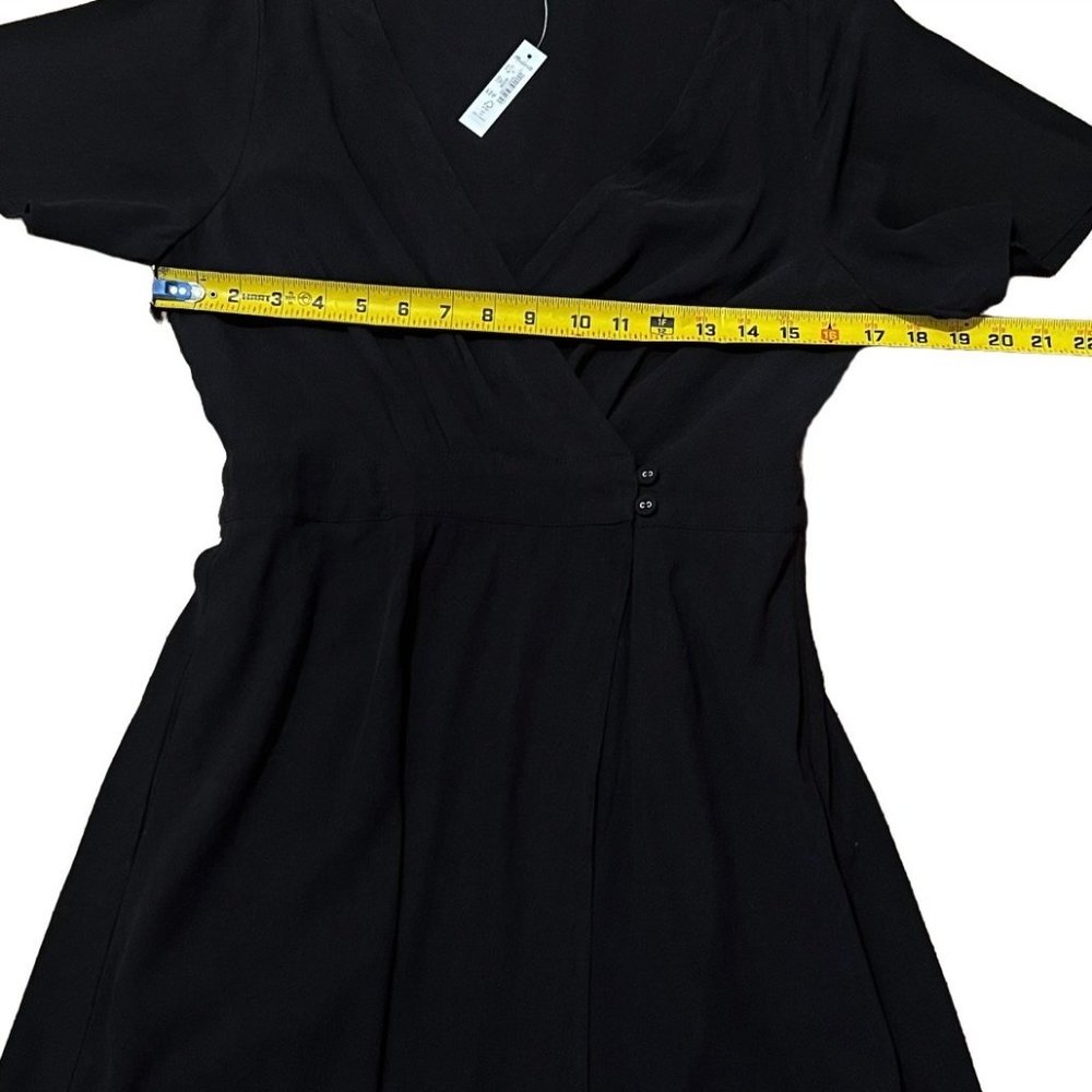 Madewell womens pleated waist wrap mini dress size 4 - Picture 7 of 9
